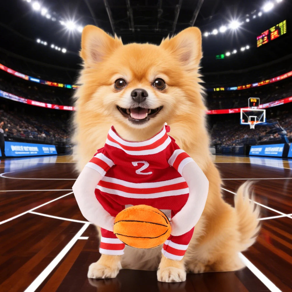 Dog Basketball Player Halloween Costume For Small Medium Big Dogs Cat Breathable Pet Puppy Cosplay Sport Outfits Pug Party Gifts